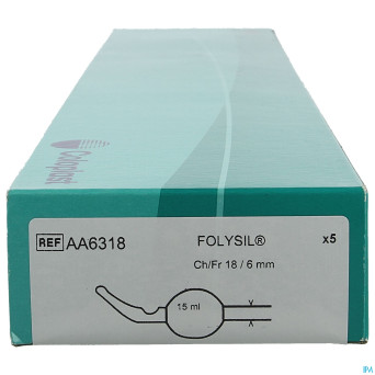 Folysil 2 voies tie sil cath 15ml 40cm ch18 5