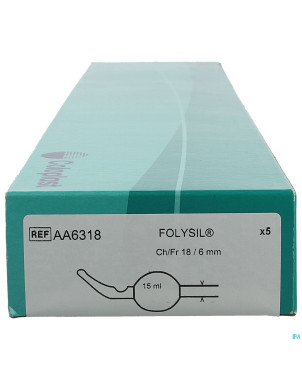 Folysil 2 voies tie sil cath 15ml 40cm ch18 5