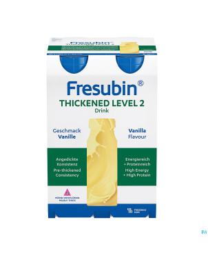 Fresubin thickened level 2 drink vanille 4x200ml