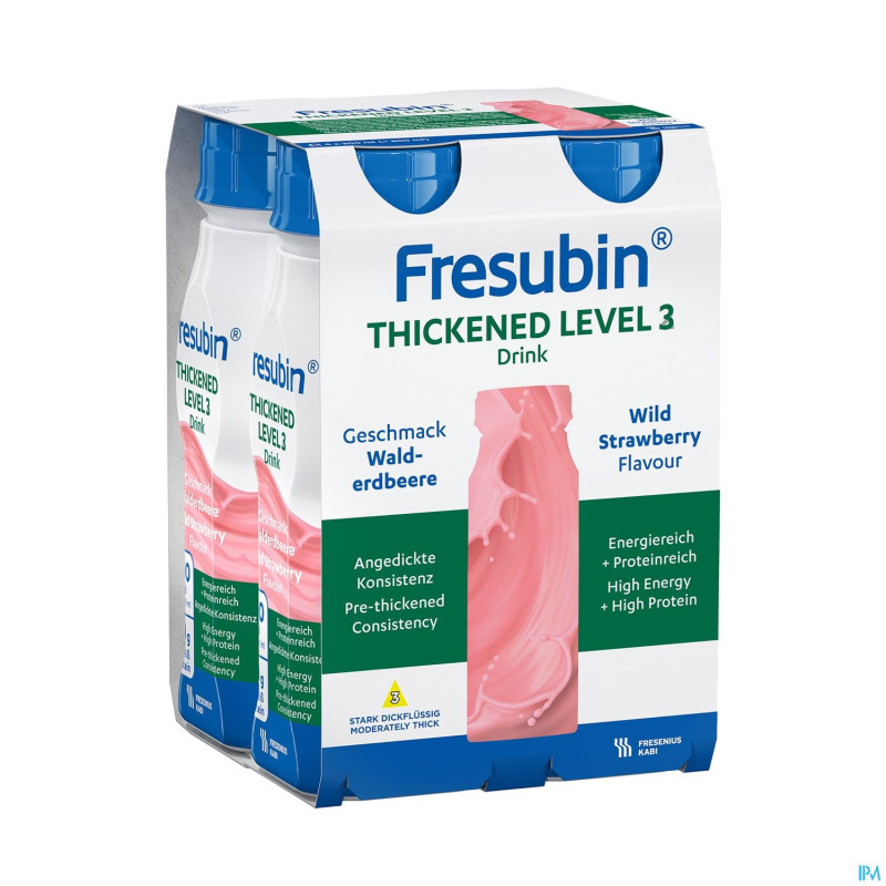 Fresubin thickened level 3 drink fraise 4x200ml