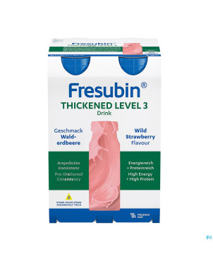 Fresubin thickened level 3 drink fraise 4x200ml
