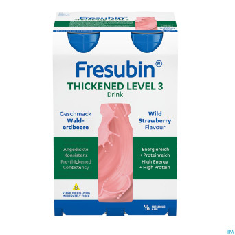 Fresubin thickened level 3 drink fraise 4x200ml