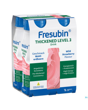 Fresubin thickened level 3 drink fraise 4x200ml