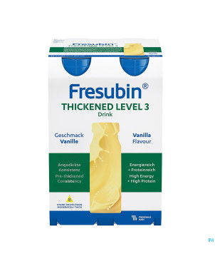 Fresubin thickened level 3 drink vanille 4x200ml