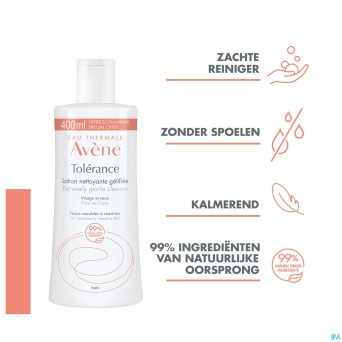 Avene tolerance lotion nettoyante gelif. 400ml