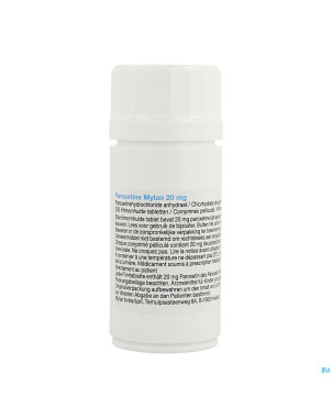 Paroxetine viatris 20mg comp pell 250 fl hdpe