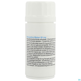 Paroxetine viatris 20mg comp pell 250 fl hdpe