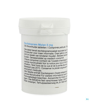 Escitalopram viatris 5mg comp pell 250 pot idd