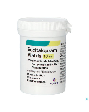 Escitalopram viatris 10mg comp pell 250 pot idd