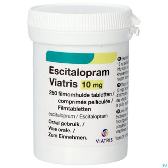 Escitalopram viatris 10mg comp pell 250 pot idd