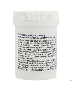 Escitalopram viatris 10mg comp pell 250 pot idd
