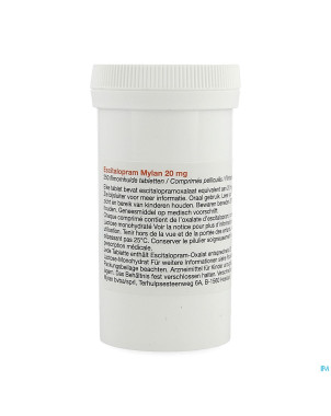 Escitalopram viatris 20mg comp pell 250 pot idd