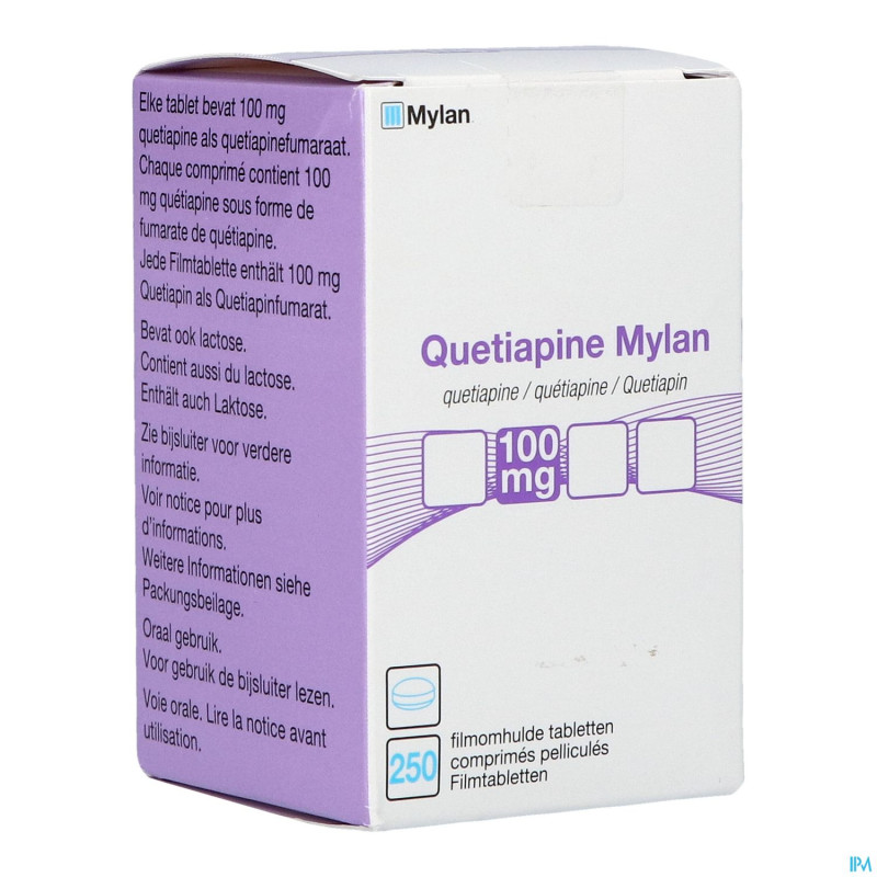 Quetiapine viatris 100mg comp pell 250 fl hdpe