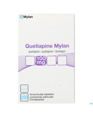 Quetiapine viatris 100mg comp pell 250 fl hdpe