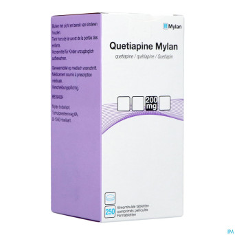 Quetiapine viatris 200mg comp pell 250 fl hdpe