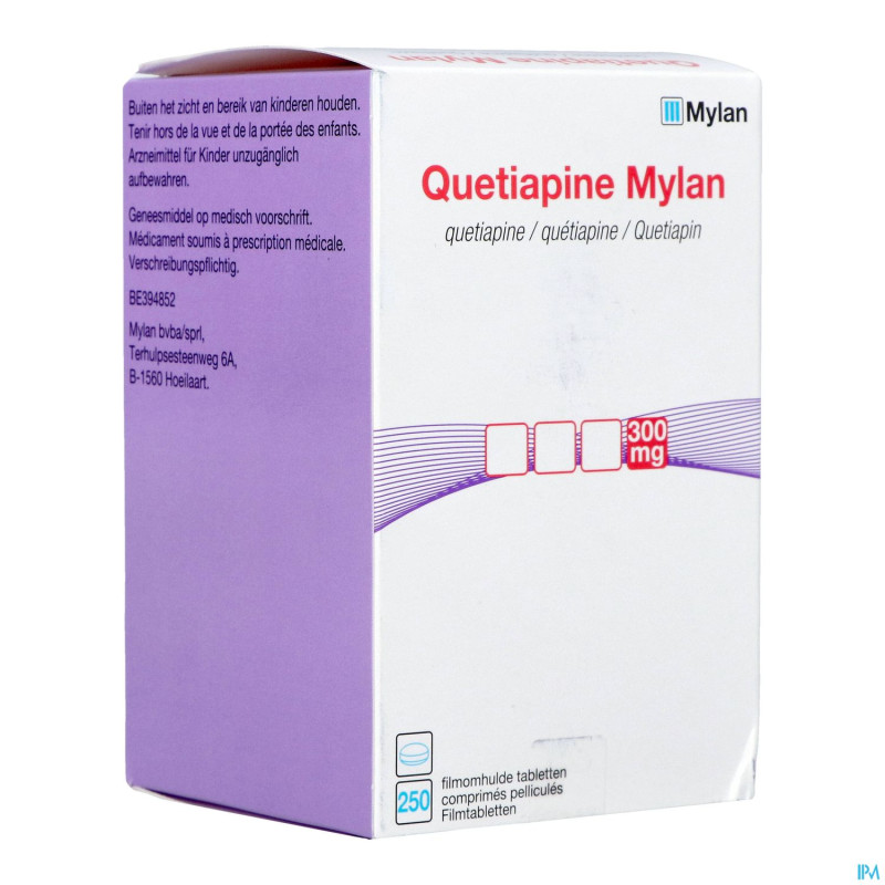 Quetiapine viatris 300mg comp pell 250 fl hdpe