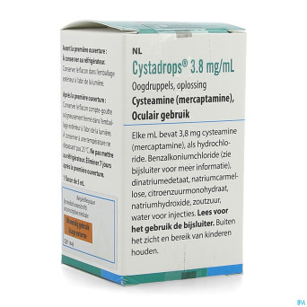 Cystadrops 3,8mg/ml fl 1 x 5ml