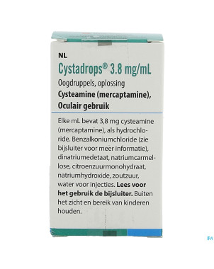 Cystadrops 3,8mg/ml fl 1 x 5ml