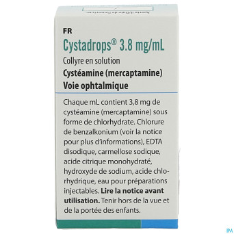 Cystadrops 3,8mg/ml fl 1 x 5ml