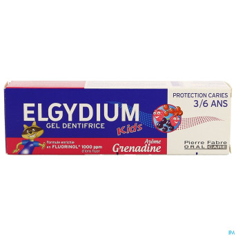 Elgydium kids dentifrice grenadine    tube 50ml