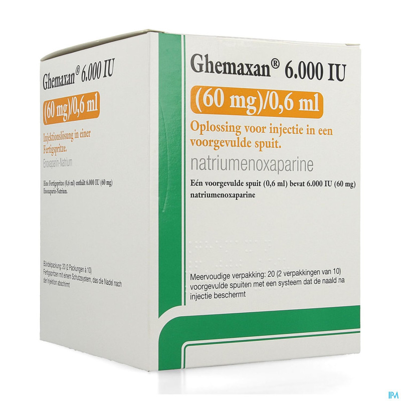 Ghemaxan  6.000ui  60mg/0,6ml ser prer. 20+pr.aig.