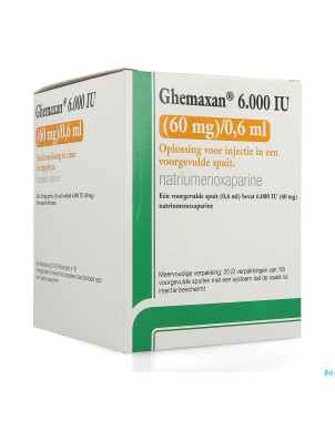 Ghemaxan  6.000ui  60mg/0,6ml ser prer. 20+pr.aig.