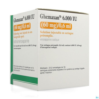 Ghemaxan  6.000ui  60mg/0,6ml ser prer. 20+pr.aig.