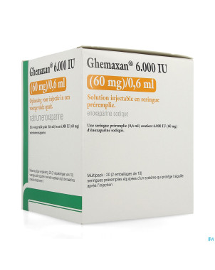 Ghemaxan  6.000ui  60mg/0,6ml ser prer. 20+pr.aig.
