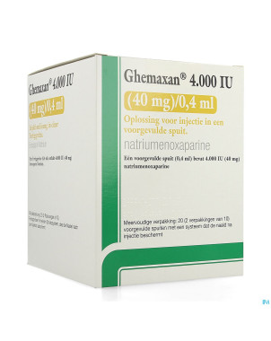 Ghemaxan  4.000ui  40mg/0,4ml ser prer. 20+pr.aig.