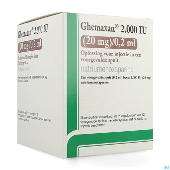 Ghemaxan  2.000ui  20mg/0,2ml ser prer. 20+pr.aig.
