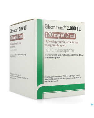 Ghemaxan  2.000ui  20mg/0,2ml ser prer. 20+pr.aig.