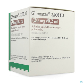 Ghemaxan  2.000ui  20mg/0,2ml ser prer. 20+pr.aig.