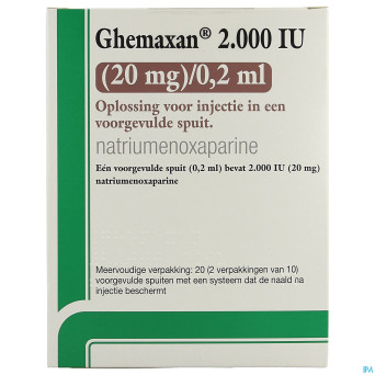 Ghemaxan  2.000ui  20mg/0,2ml ser prer. 20+pr.aig.