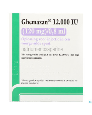Ghemaxan 12.000ui 120mg/0,8ml ser prer.10+pr.aig.