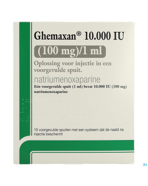 Ghemaxan 10.000ui 100mg/1,0ml ser prer.10+pr.aig.