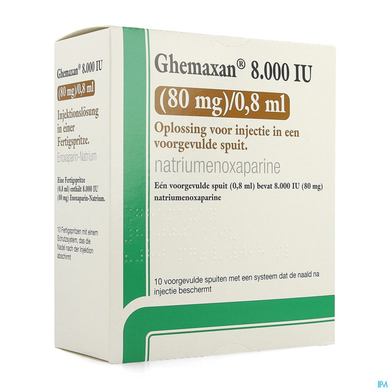 Ghemaxan  8.000ui  80mg/0,8ml ser prer.10+pr.aig.