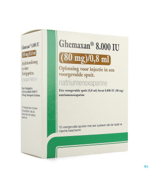 Ghemaxan  8.000ui  80mg/0,8ml ser prer.10+pr.aig.