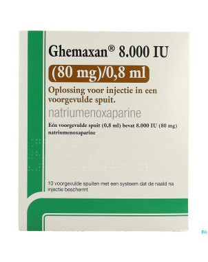 Ghemaxan  8.000ui  80mg/0,8ml ser prer.10+pr.aig.
