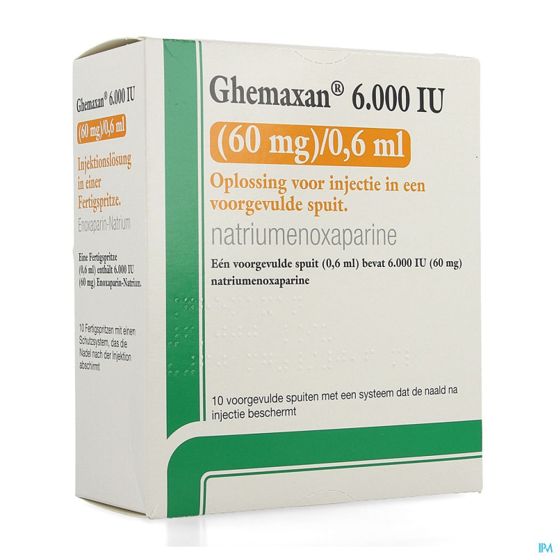 Ghemaxan  6.000ui  60mg/0,6ml ser prer.10+pr.aig.