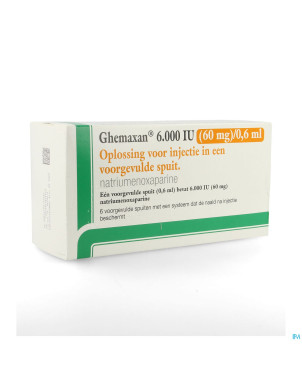 Ghemaxan  6.000ui  60mg/0,6ml ser prer. 6+pr.aig.