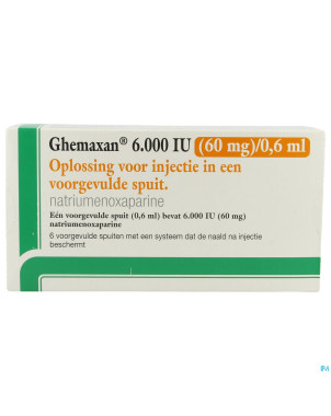 Ghemaxan  6.000ui  60mg/0,6ml ser prer. 6+pr.aig.