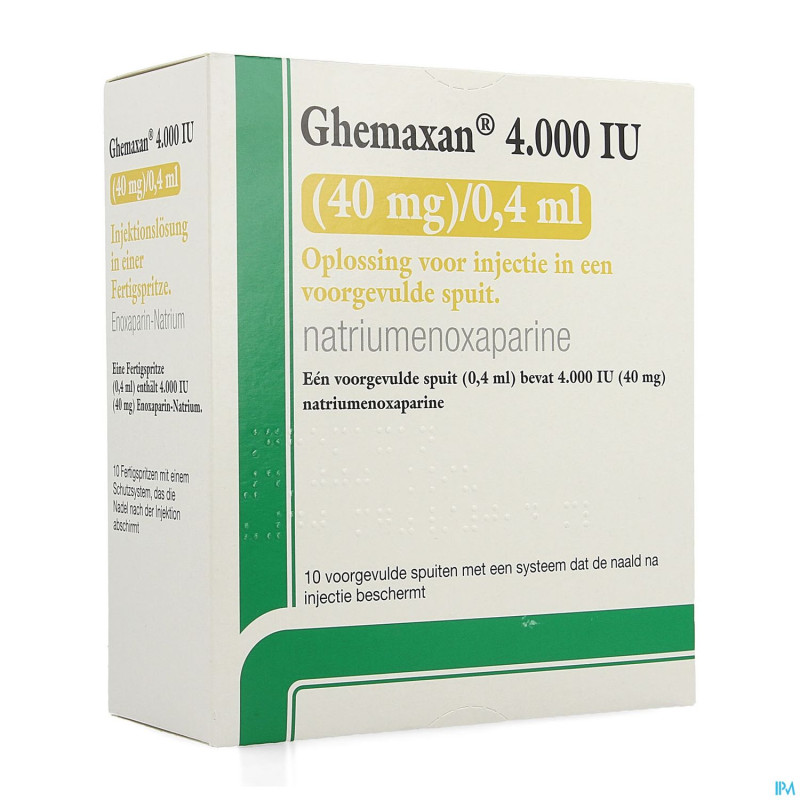 Ghemaxan  4.000ui  40mg/0,4ml ser prer. 10+pr.aig.