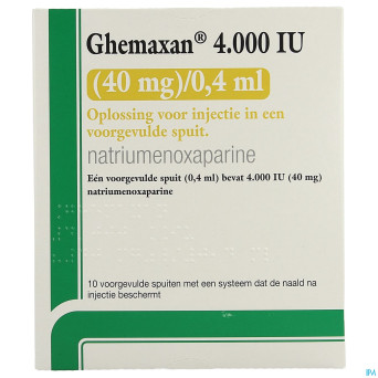Ghemaxan  4.000ui  40mg/0,4ml ser prer. 10+pr.aig.