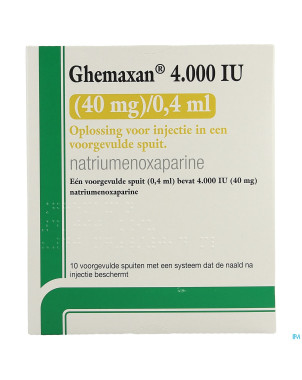Ghemaxan  4.000ui  40mg/0,4ml ser prer. 10+pr.aig.