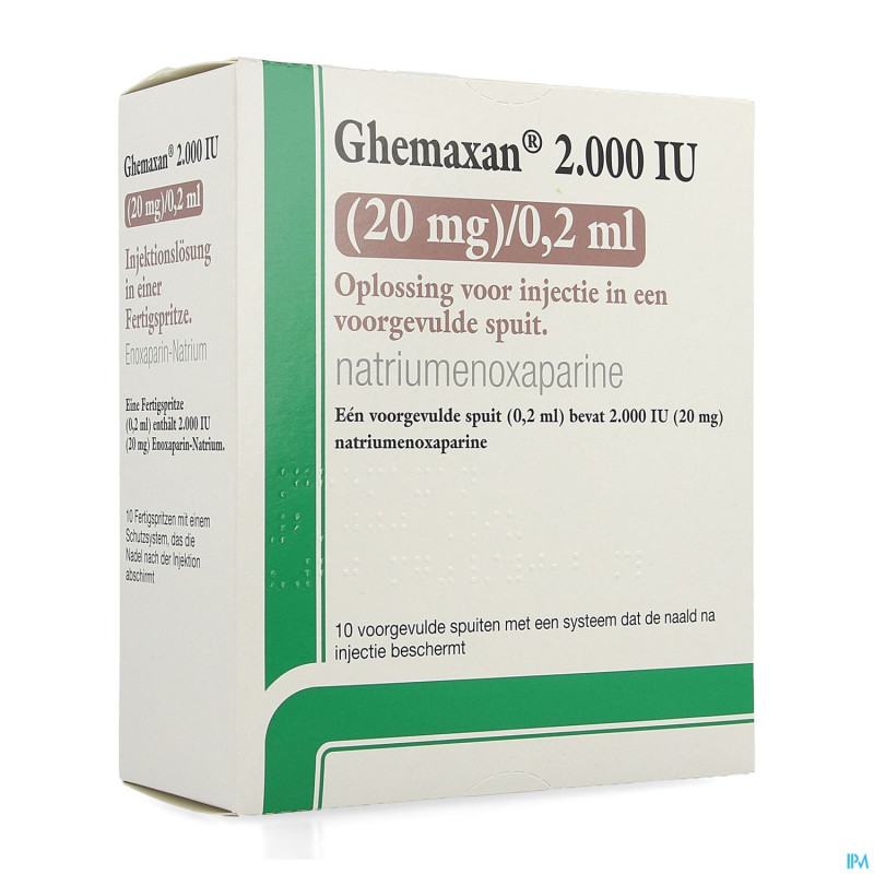 Ghemaxan  2.000ui  20mg/0,2ml ser prer. 10+pr.aig.