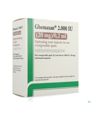 Ghemaxan  2.000ui  20mg/0,2ml ser prer. 10+pr.aig.