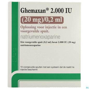 Ghemaxan  2.000ui  20mg/0,2ml ser prer. 10+pr.aig.