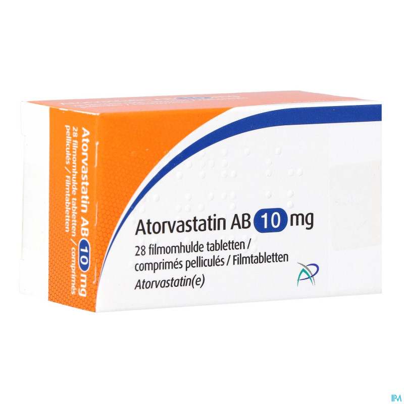 Atorvastatin ab 10mg comp pell 28 pvc/pe/pvdc/alu