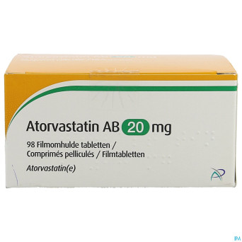 Atorvastatin ab 20mg comp pell 98 pvc/pe/pvdc/alu