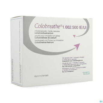 Colobreathe 1662500ui abacus pdr inhal. caps 56